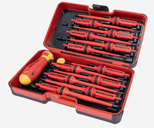 İzeltaş 14000005342 1000 V 14 Parça İzoleli Elektro Slim Tornavida Seti