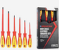 İzeltaş 4140 1000 V Izoleli 6 Parça Elektrikçi Tornavida Seti