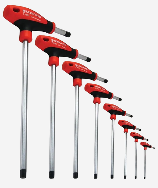 İzeltaş 4920 8 Parça T Tipi Alyan Anahtar Takımı