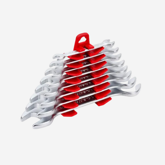 İzeltaş 0100 00 2108 8 Parça Kısa Boy İki Ağız Anahtar Takımı