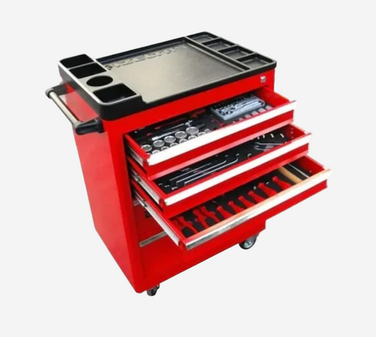 İzeltaş Partner Serisi Takım Dolabı 5 Çekmeceli Kırmızı ( Dolu-118) 8235006121