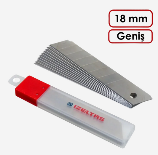 İzeltaş Pro Maket Bıçağı Yedek Bıçak 18 Mm