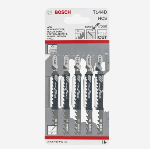 Bosch T144D 2608630040 100 mm 5'li Dekupaj Testere Ucu